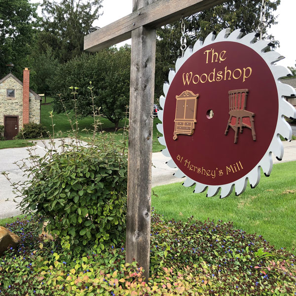the woodshop sign